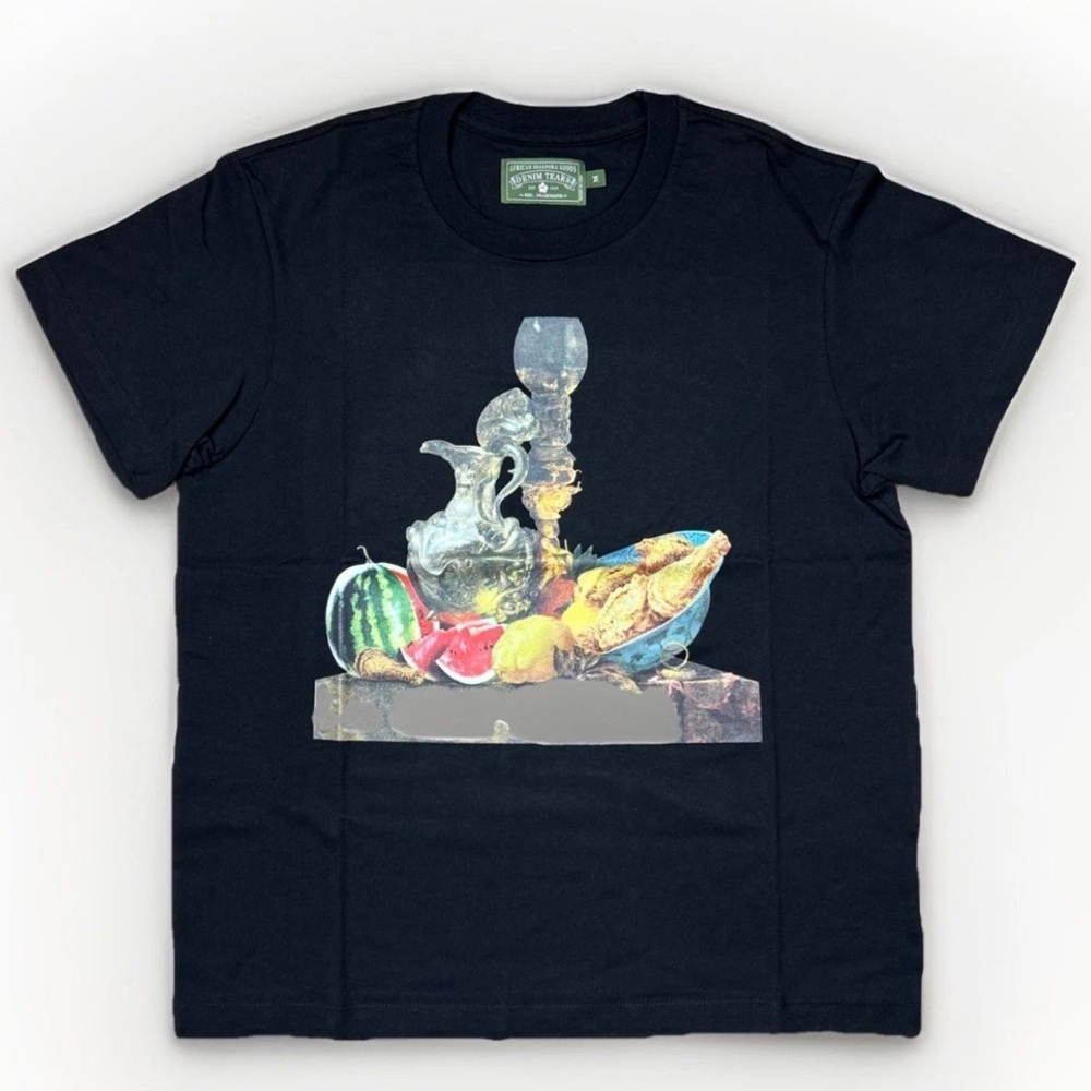 Denim Tears KMG Fruit Plate Tee Black Size L NWT Graphic T-Shirt